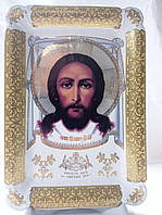 Настенная / Декоративная / сувенирная икона / тарелка Религия "Иисус Христос 2" Большой Коростенский фарфор