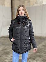 Жіноча стильна курточка-жилетка на весну