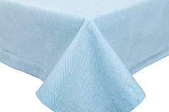 Стильна дизайнерська скатертина гобеленова висока якість 130x220, тканина -блакитна