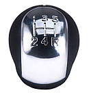 Ручка КПП Opel 5 передач ЕКОШКІРА, фото 2