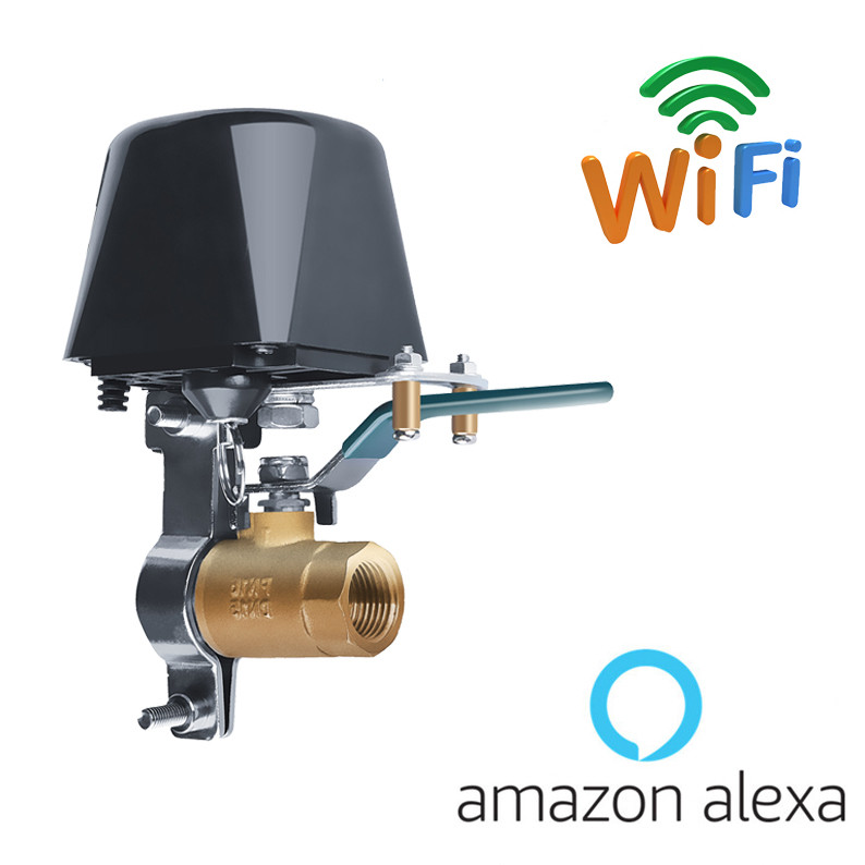 Механізм перекриття кульового крана з WiFi управлінням NEO Coolcam Q01, живлення 12В, газові і водяні крани