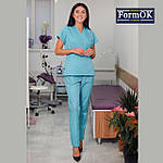 Жіноча медична блуза Едельвика м'ята, фото 2