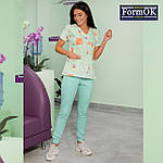 Жіночий медичний костюм "Асія" салатовий, фото 2