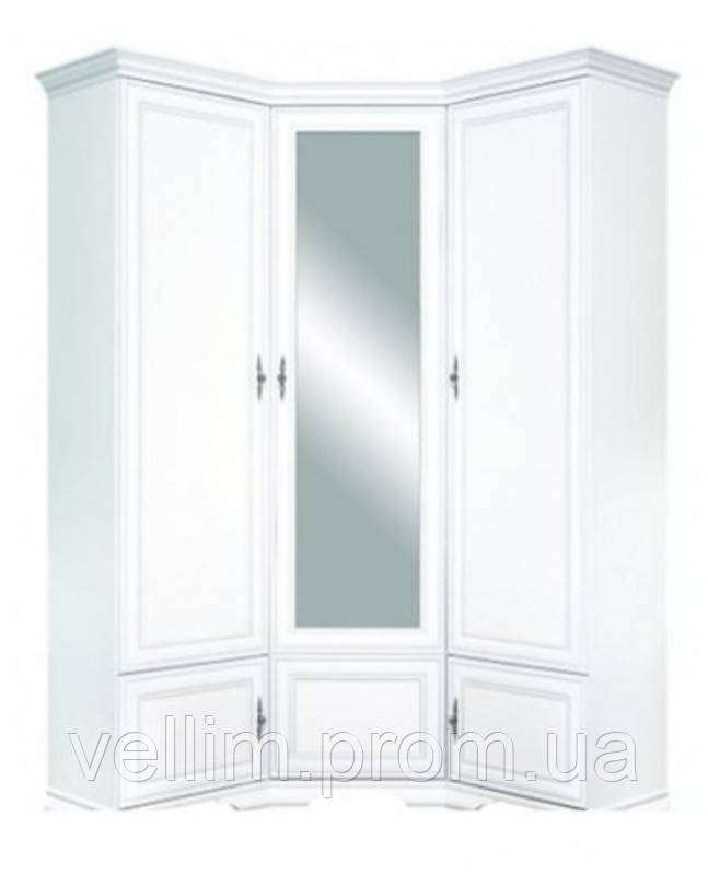 Шафа кутовий Gerbor Кентукі SZFN5D 136.5×225×136.5 білий альпійський