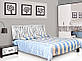 Ліжко двоспальне Світ Меблів Бася Нова Нейла (піднімальний +каркас)160х200 чорний глянець/білий глянець, фото 3