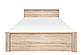 Ліжко двоспальне ВМВ Нортон (+каркас) 160×200 дуб сонома, фото 4