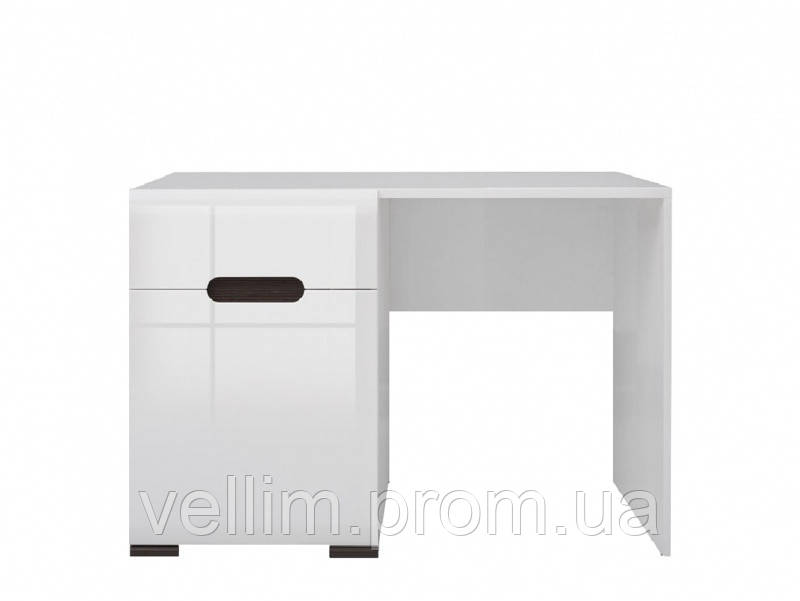 Туалетний столик BRW Ацтека TOL1D1S 110х75х41 білий/білий глянець
