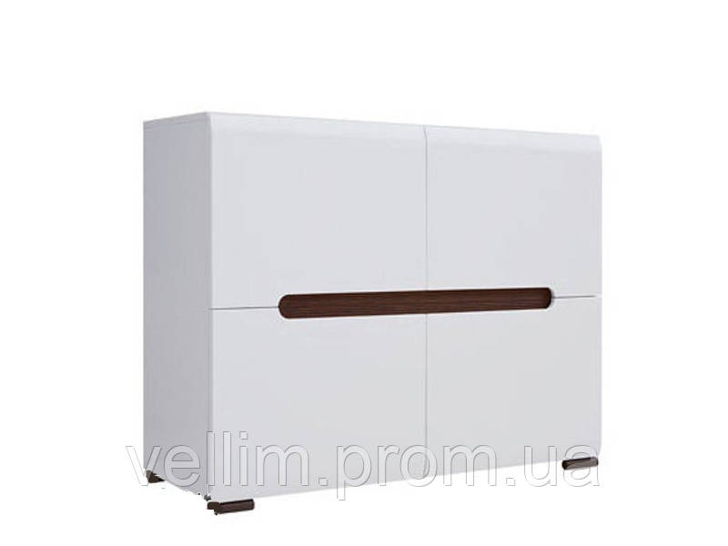 Комод BRW Ацтека REG4D/8/11 105х84х41 білий/білий глянець