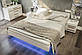 Ліжко двоспальне Світ Меблів Б'янко (+каркас) 160х200 білий/білий глянець, фото 3