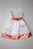 Платье Kids 6455 білий з персиковим