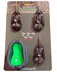 Набір годівниць 3 шт 40-50-60 г Coonor In-line Method Feeder з пресформою