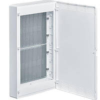 Щит HAGER 4-рядний для ММ-обладнання, накладний, білі пластикові перфоровані двері, GOLF VS418PZF