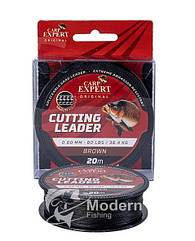 Шок лидер Carp Expert Cutting Leader Brown 20m 0.6mm 80LBS 36.4kg