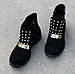 Жіночі демісезонні осінні шкіряні черевики на низькому ходу (код:W-Анжеліка-оливка), фото 2
