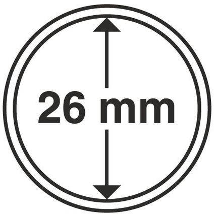 Капсула діаметром 26 мм для монети НБУ 1 гривня, фото 1