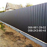 Профнастил матовий двосторонній RAL 8019, матовий Двосторонній профлист колір темний шоколад, РАЛ 8019 мат., фото 3