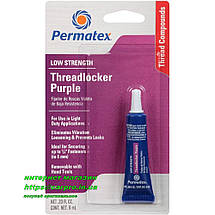 Фіксатор різі помірної фіксації пурпуровий Permatex threadlocker purple Low Strength, фото 4