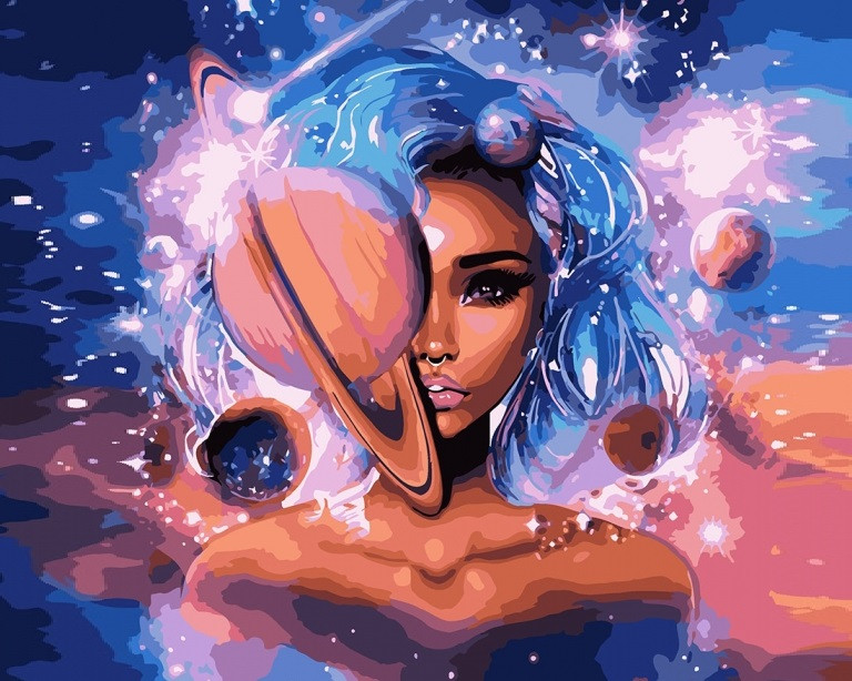 Діамантова мозаїка Космос в мені My-Art TN967 (40 x 50 см) на підрамнику, фото 1