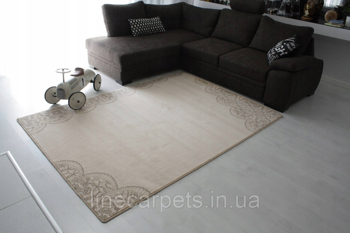 Сучасний вовняний килим DORRI alabaster