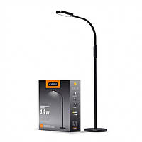 LED-торшер чорний VIDEX TF07B 14 W 3000-5500K VL-TF07B