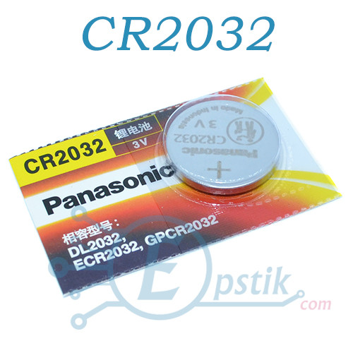 Батарейка Panasonic CR2032 литиевая, 3V