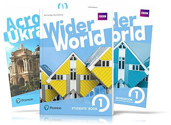 Wider World 1, student's book + Workbook +Across Ukraine