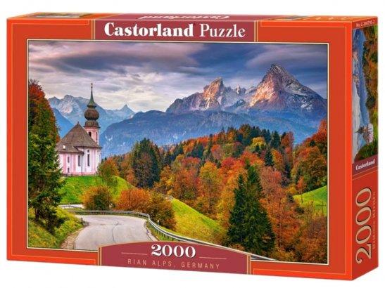Пазли 2000 елементів "Осінь в Баварських Альпах, Німеччина", C-200795 | Castorland
