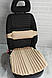 Ортопедичні подушки на авто крісло EKKOSEAT з посиленою підтримкою спини. Чорні, Сірі., фото 3