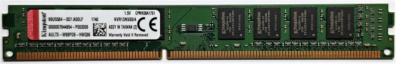 Пам'ять для ПК DDR3 4GB 1333 MHz Kingston ValueRAM KVR13N9S8/4
