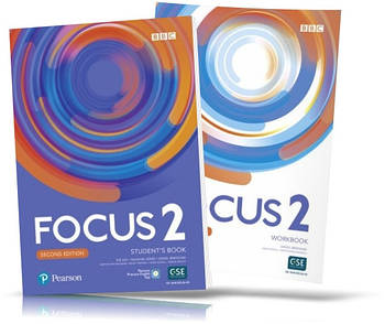 Focus 2nd edition 2, student's book + Workbook / Підручник + Зошит англійської мови