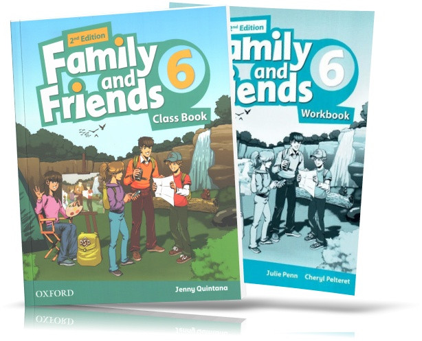Family and Friends 2th edition 6, Class book + Workbook | підручник + зошит (комплект) англійської мови