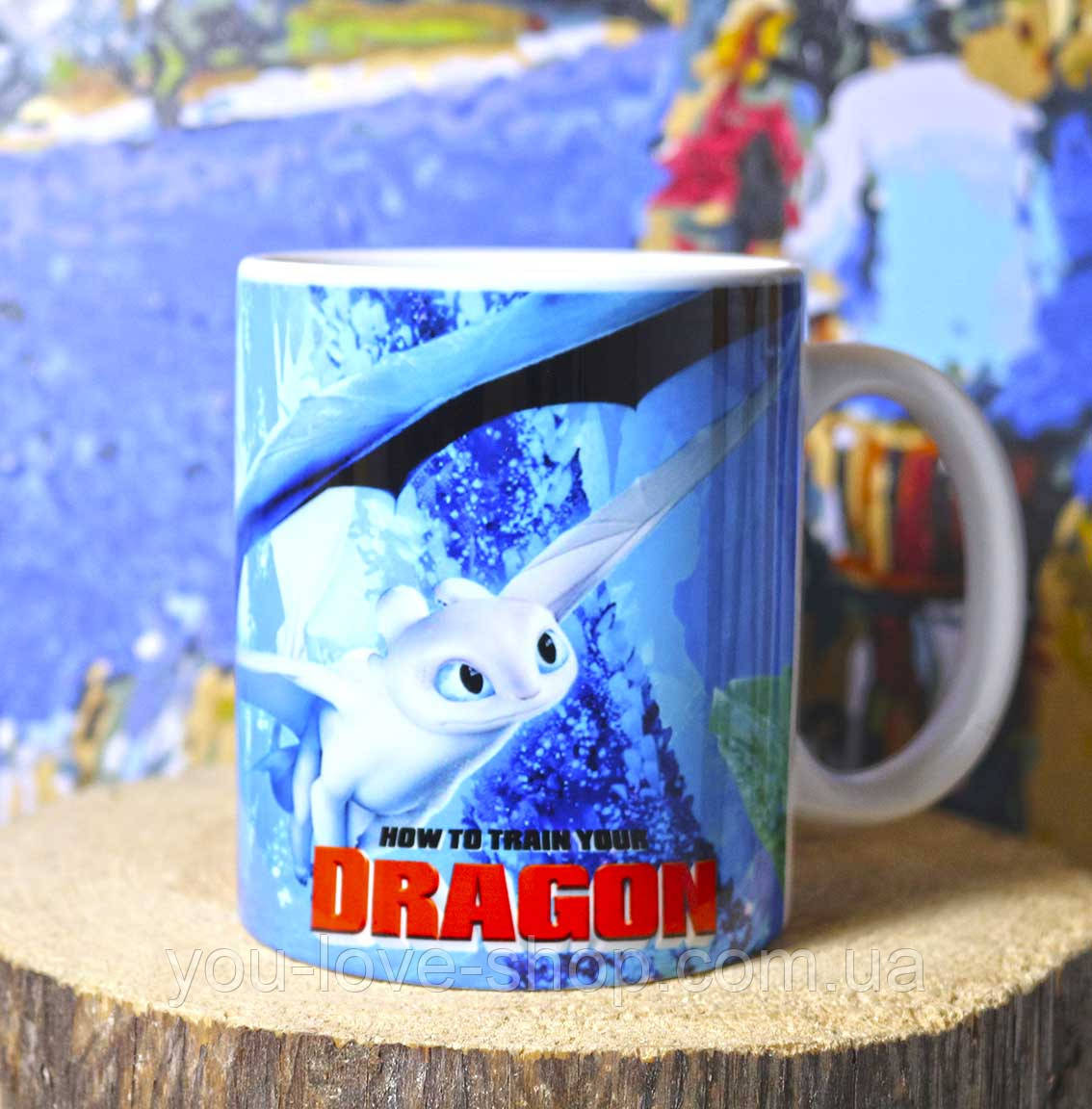 Чашка Як приручити дракона "Беззубик і Денна Фурія" / How to Train Your Dragon