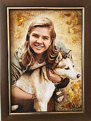 Портрет із Бурштинового бурштину по фото 20x30