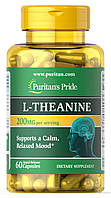 L-Theanine 200 mg Puritan's Pride, 60 капсул