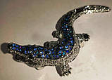 Брошка-кулон, крокодил синій від студії LadyStyle.Biz, фото 6