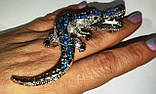 Брошка-кулон, крокодил синій від студії LadyStyle.Biz, фото 7