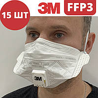 Респіратор FFP3 з клапаном 3m Vflex 9163v ффп3 багаторазова маска 3-й клас для медиків. Розпродаж складу