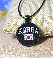 Кулон K-Pop "Korea" с флагом