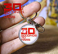 Брелок 30 seconds to Mars с красным логотипом группы