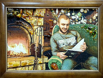 Портрет із Бурштинового бурштину по фото 40х60