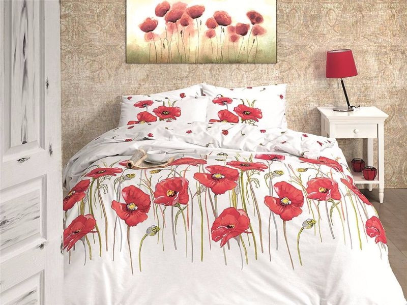 Постільна білизна First Choice Ranforce Bozca Red