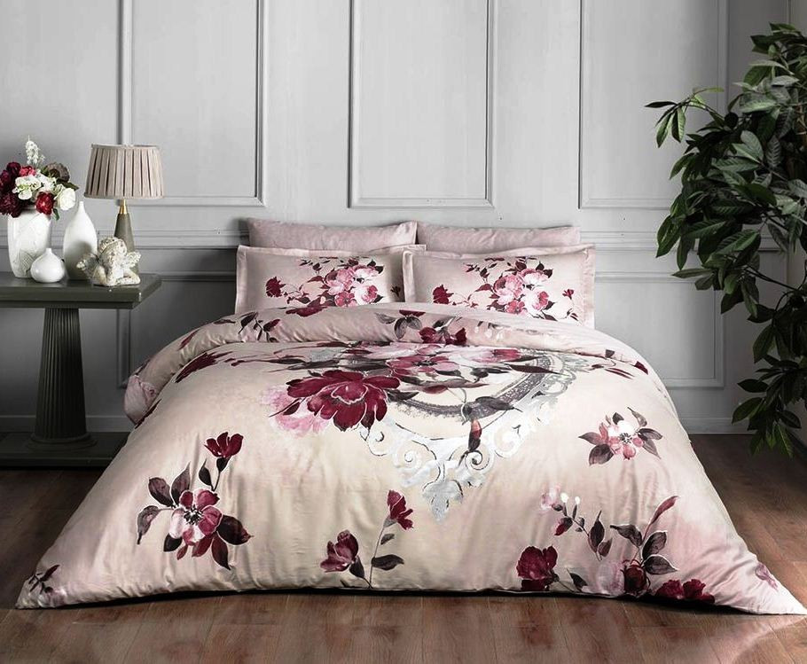 Постільна білизна TAC DELUX SATEN Vella євро-4 наволочки, 1