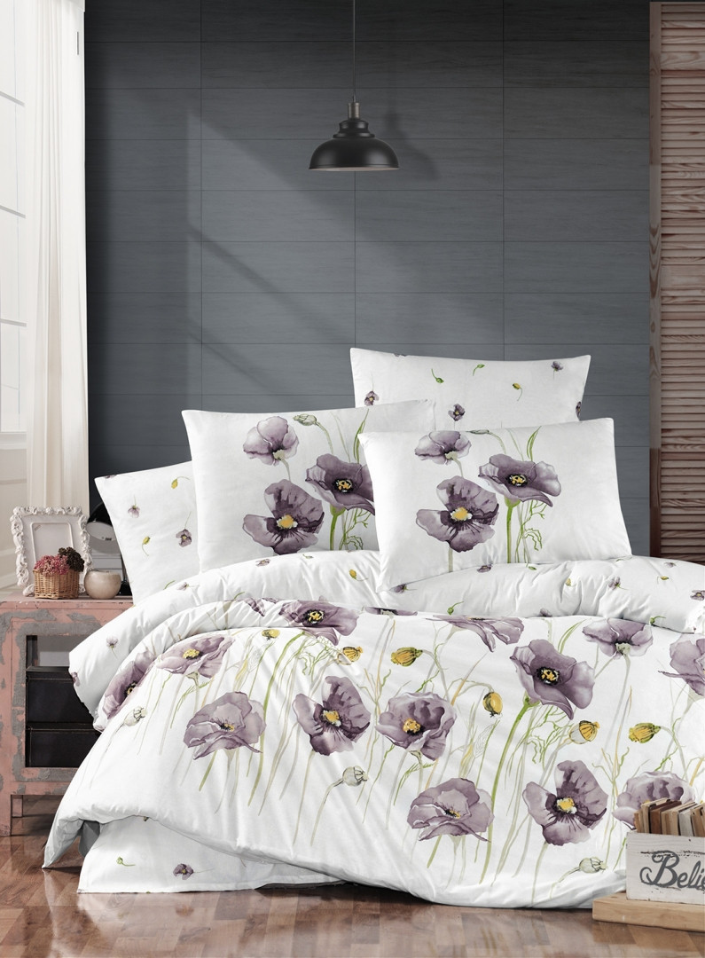 Постільна білизна First Choice Ranforce Bozca Grey