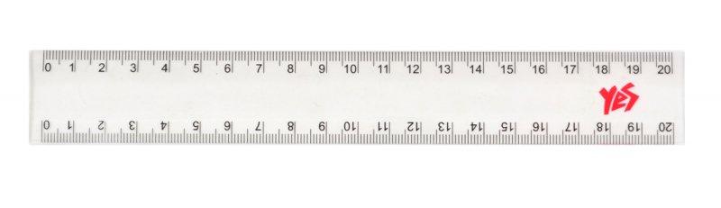 Лінійка 20 см прозора 370331 G-Rich, фото 1