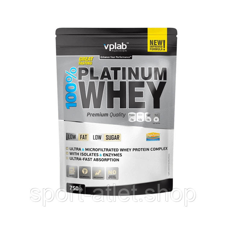 Купить Протеин VPLab 100% Platinum Whey, 750 грамм Ваниль, цена 475 ...