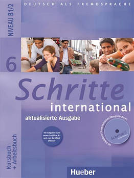 Schritte International 6, Kursbuch + Arbeitsbuch + CD / Підручник + зошит з диском німецької мови