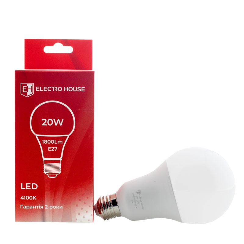 LED лампа E27 / 4100K / 20W 1800Lm /220° A95 EH-LMP-1402
