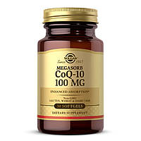 Коензим Q-10, Megasorb CoQ-10, 100 мг, Solgar, 30 гелевих капсул