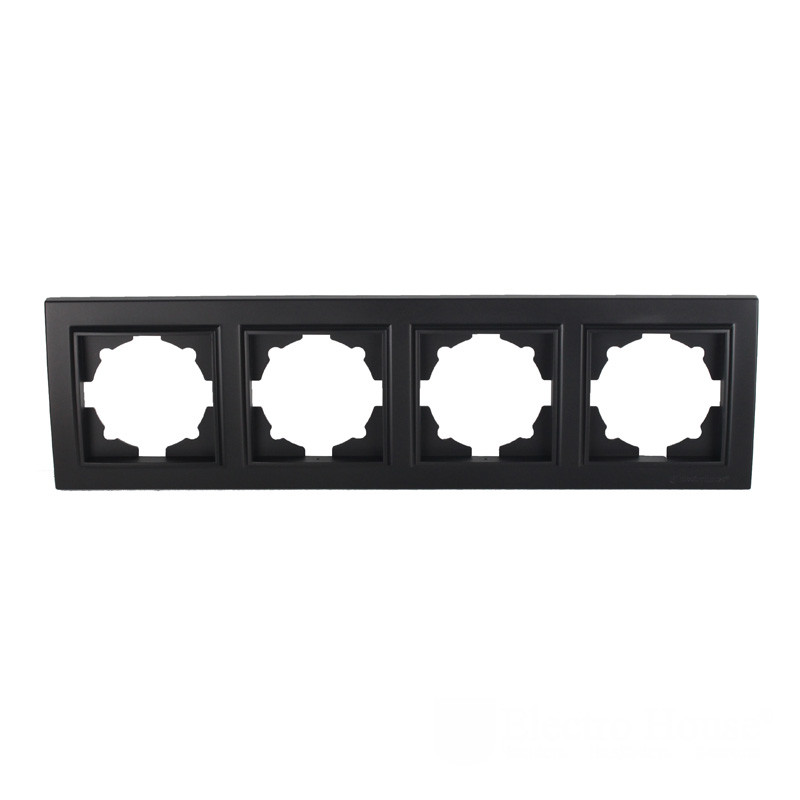 Рамка 4-місцева Enzo графіт ЕН-2203-PG EH-2203-PG