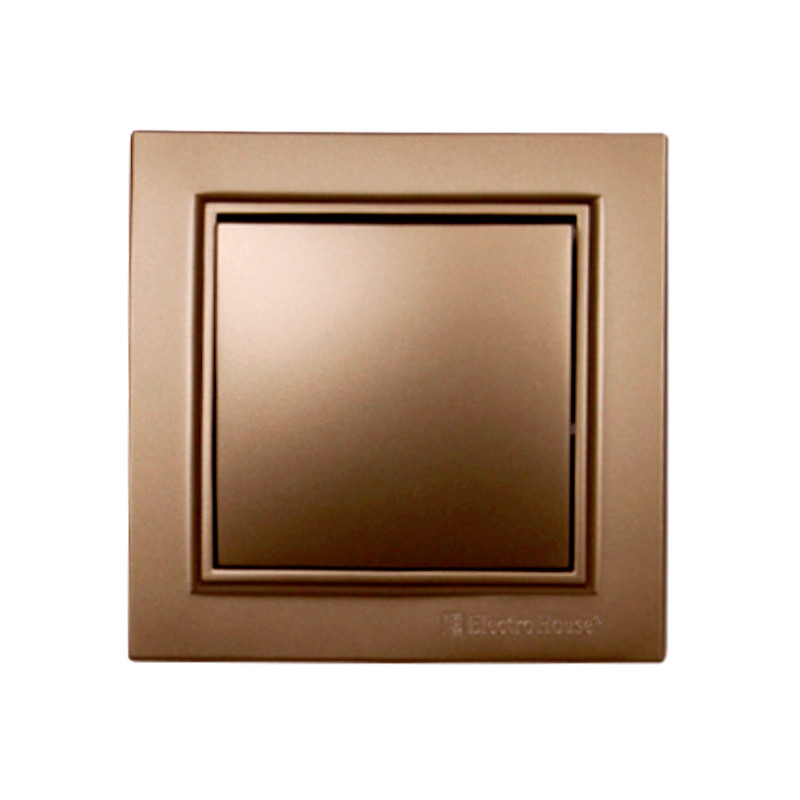 Вимикач Розкішно золотий Enzo IP22 EH-2181-LG